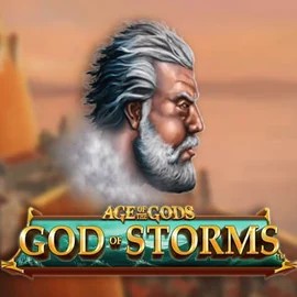 Age Of The Gods: God of Storms game by Playtech – logo hosted on Lyra Bet Casino