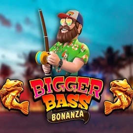 Bigger Bass Bonanza logo by Pragmatic Play at Lyra Bet Casino