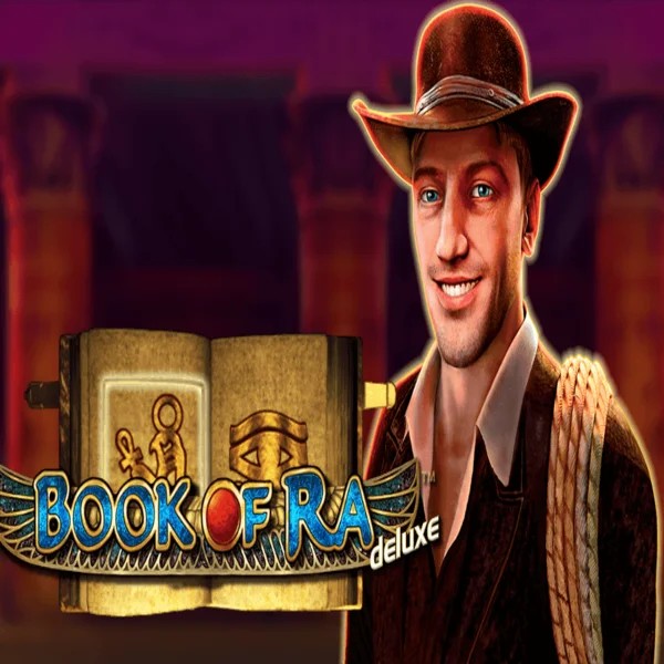 Try Book of Ra Deluxe slot by Novomatic on lyra-bets.com – logo image