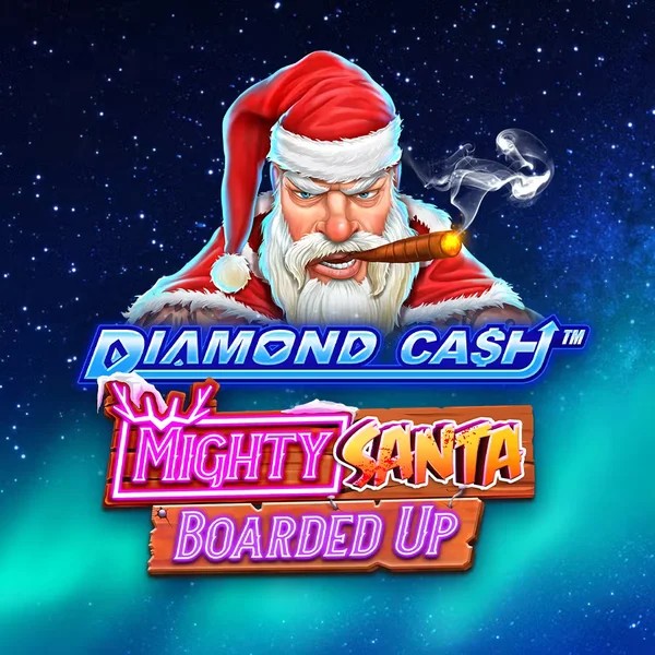 Diamond Cash Mighty Santa Boarded Up logo – Slots by Greentube at Lyra Bet Casino