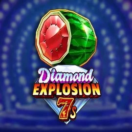 Diamond Explosion 7s online game logo by RubyPlay on lyra-bets.com