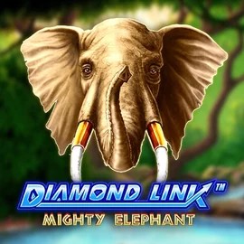 Diamond Link Mighty Elephant slot logo by Novomatic at Lyra Bet Casino