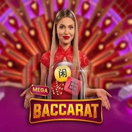 Mega Baccarat logo – Live Casino by Pragmatic Play at Lyra Bet Casino
