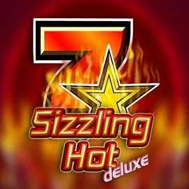 Slots logo of Sizzling Hot Deluxe from Novomatic at Lyra Bet Casino