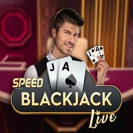 Speed Blackjack slot logo by Pragmatic Play at Lyra Bet Casino