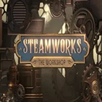 Steamworks The Workshop game by Peter & Sons – logo hosted on Lyra Bet Casino