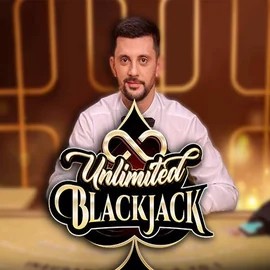 Unlimited Blackjack slot logo by Ezugi at Lyra Bet Casino